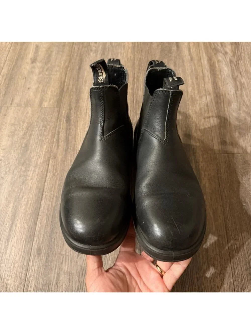 Blundstone Chelsea 500 Black Leather Boots Mens Size 10.5